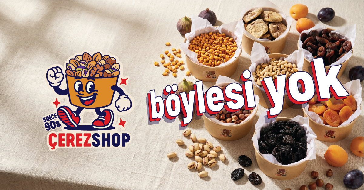Çerez Shop | Taze Kuruyemiş, Lüks Çikolata ve Kurutulmuş Meyve Dünyası
