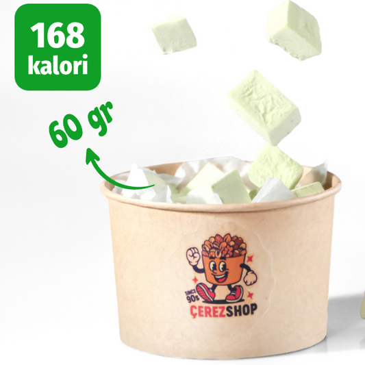 Çerezshop Freeze Dried Antep fıstıklı dondurma küçük kase kalori ve ürün bilgilendirme görseli