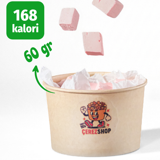 Çerezshop Freeze Dried Çilekli Dondurma küçük kase kalori ve ürün bilgilendirme görseli