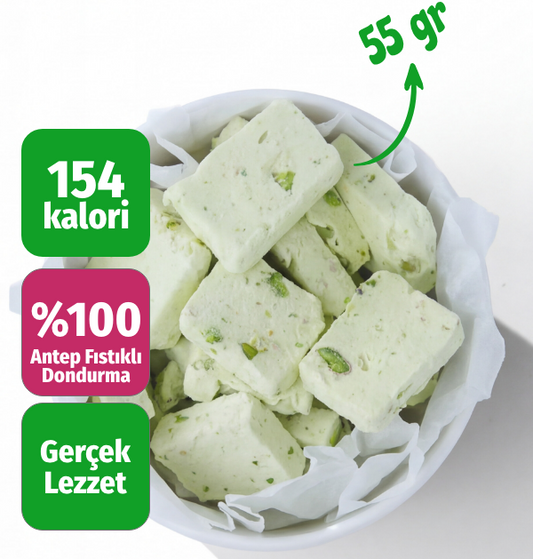 Freeze Dried Antep Fıstıklı Dondurma Kurutulmuş Çıtır Dondurma Küpleri, Fıstıklı Atıştırmalık, Astronot Dondurma