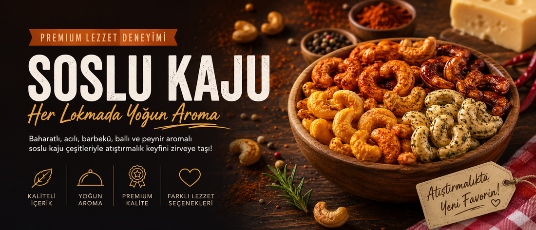 Soslu Kaju Nedir? En Popüler Kaju Çeşitleri ve Lezzetli Atıştırmalık Rehberi