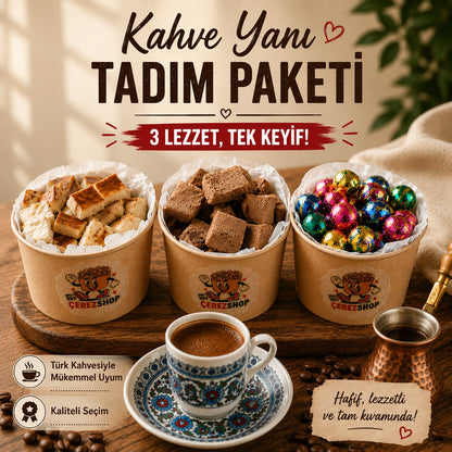 Kahve Yanı Tadım Paketi 3'lü Freeze Dried Kazandibi Çikolatalı Dondurma Çikolatin Atıştırmalık Set