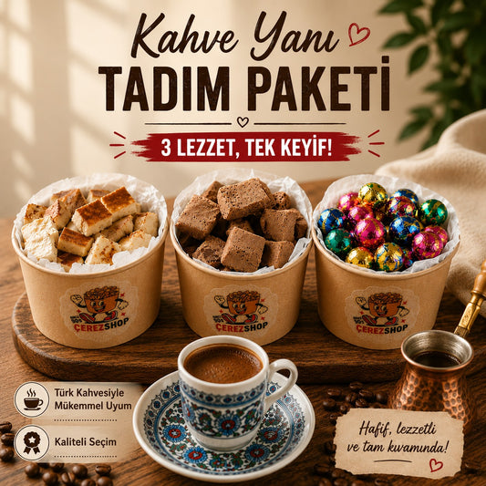 Kahve Yanı Tadım Paketi 3'lü Freeze Dried Kazandibi Çikolatalı Dondurma Çikolatin Atıştırmalık Set