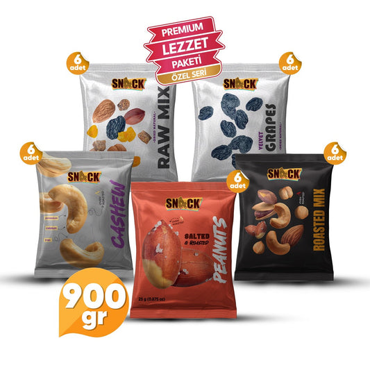 Snack Ofis Atıştırmalık Paketi Karışık Kuruyemiş Premium Atıştırmalık Seti 900 Gr