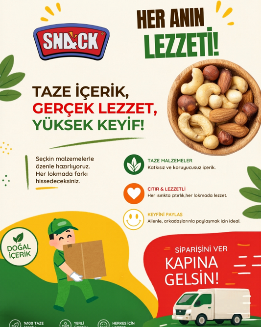 Snack Ofis Atıştırmalık Paketi Karışık Kuruyemiş Premium Atıştırmalık Seti 900 Gr