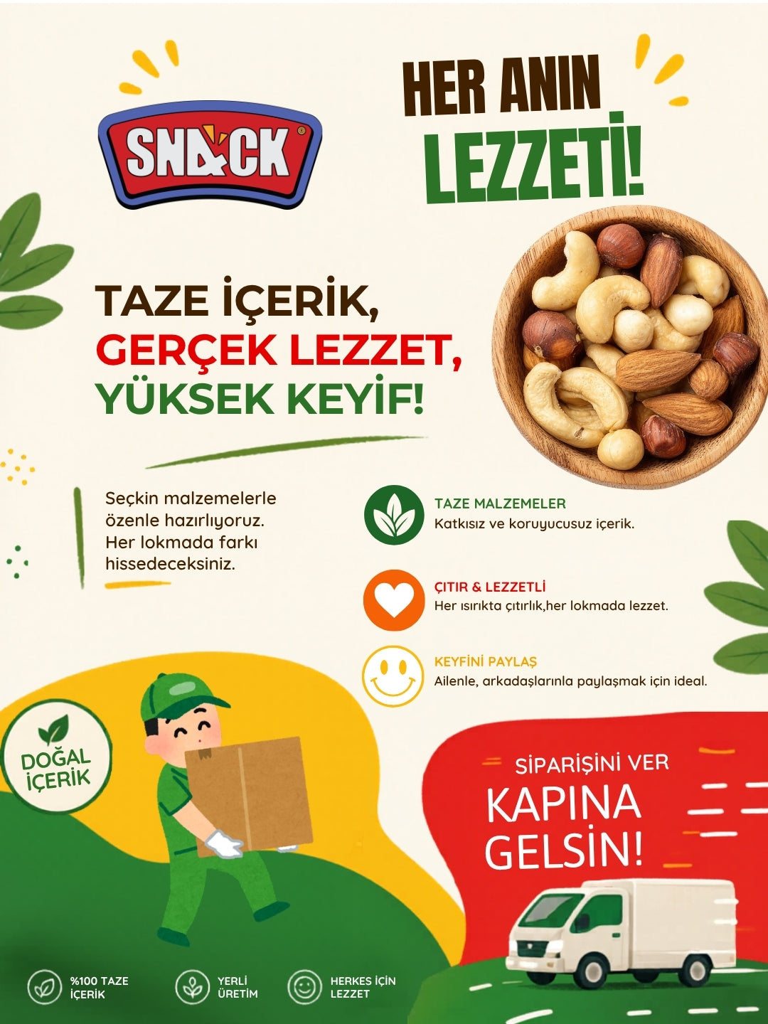 Snack Yer Fıstığı 24x30 gr Premium Fırında Kavrulmuş Tuzsuz Atıştırmalık Paketi 720 gr