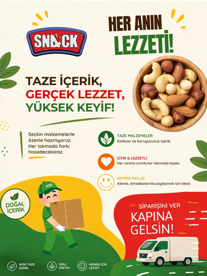 Snack Kaju Fıstığı 24x30 gr Premium Fırında Kavrulmuş Tuzsuz Atıştırmalık Paketi 720 gr