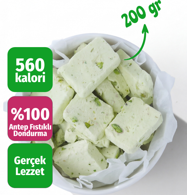 Freeze Dried Antep Fıstıklı Dondurma Kurutulmuş Çıtır Dondurma Küpleri, Fıstıklı Atıştırmalık, Astronot Dondurma