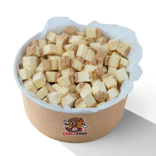 Freeze Dried Limonlu Cheesecake – Kurutulmuş Çıtır Cheesecake Küpleri, Tatlı Küpleri Atıştırmalık