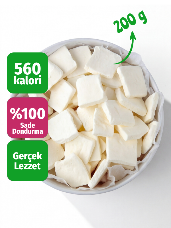 Freeze Dried Sade Dondurma – Kurutulmuş Çıtır Dondurma Küpleri, Astronot Dondurması