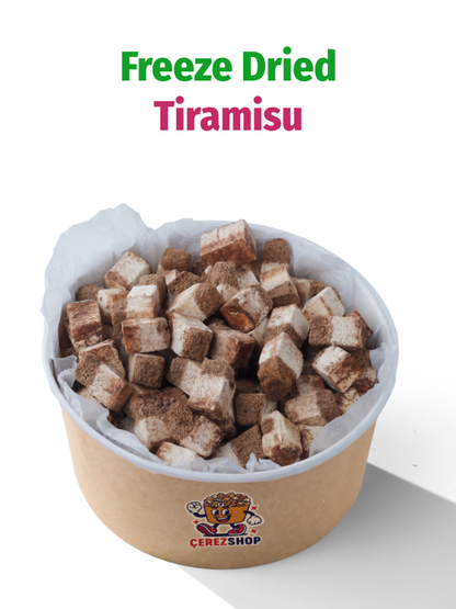 Freeze Dried Tiramisu – Kurutulmuş Çıtır Tiramisu Küpleri, Kahveli Kakaolu Atıştırmalık