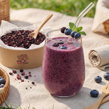 Freeze dried granül yaban mersini smoothie