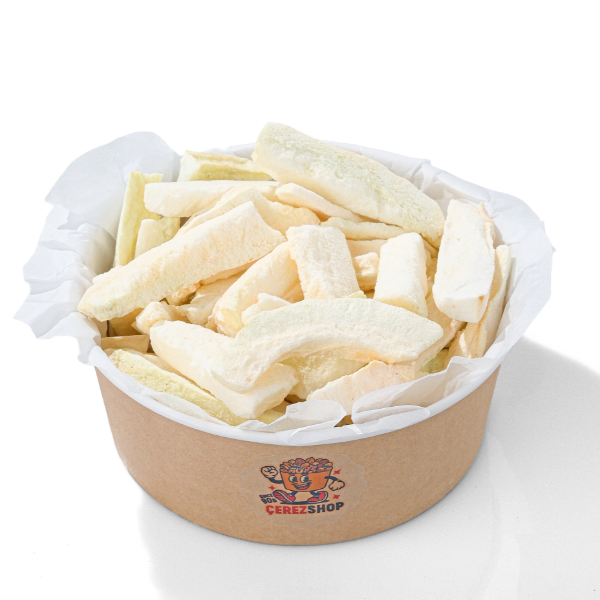 Çerezshop Freeze Dried Kavun büyük kase içinde çıtır dondurularak kurutulmuş meyve cipsi