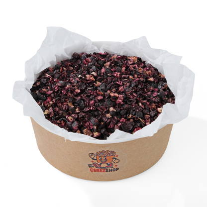 Freeze dried Yaban mersini 300 gr kase içinde