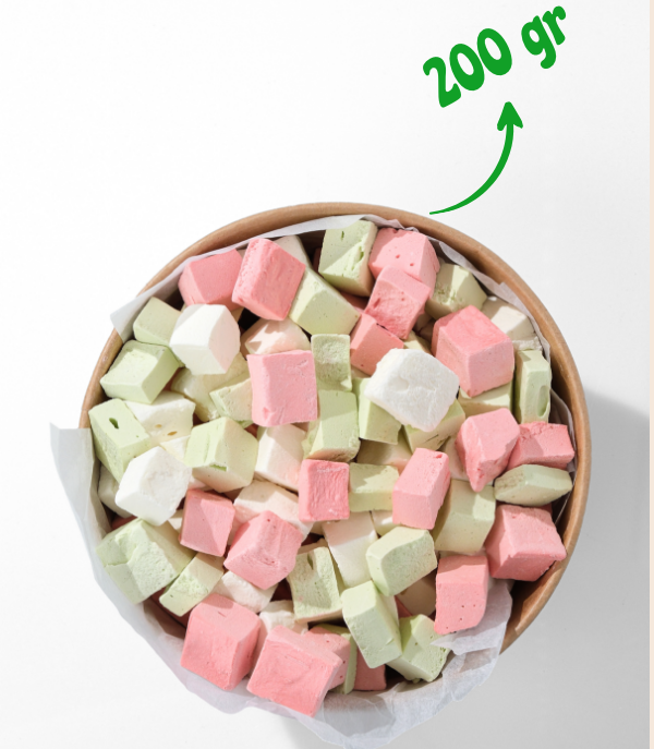 Çerezshop Karışık Freeze Dried Dondurma büyük kase üstten çekim ürün bilgilendirme görseli