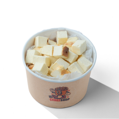 Freeze Dried San Sebastian Cheesecake – Kurutulmuş Çıtır Cheesecake Küpleri, Karamelize Atıştırmalık