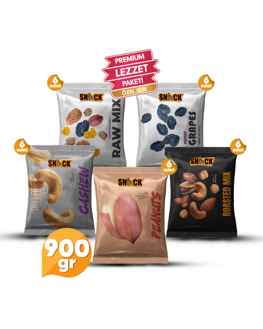 Snack Ofis Atıştırmalık Paketi Karışık Kuruyemiş Premium Atıştırmalık Seti 900 Gr