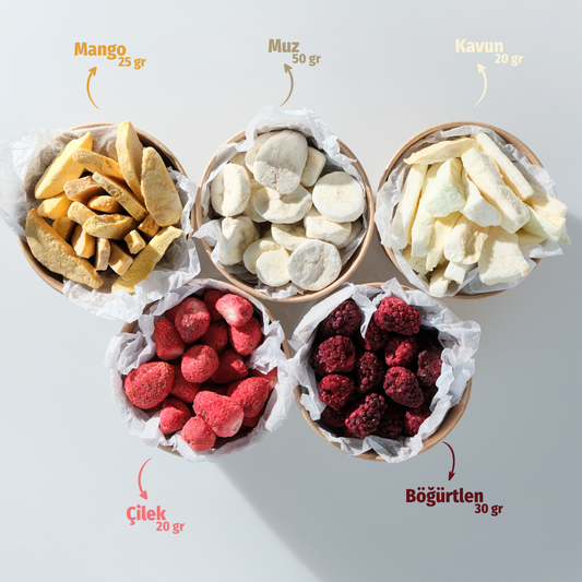 Tekli Alımlara Göre %25 Daha Avantajlı Freeze Dried Meyve Paketi - Toptan Fiyatına Taze ve Çıtır Meyve Cipsi Seti.