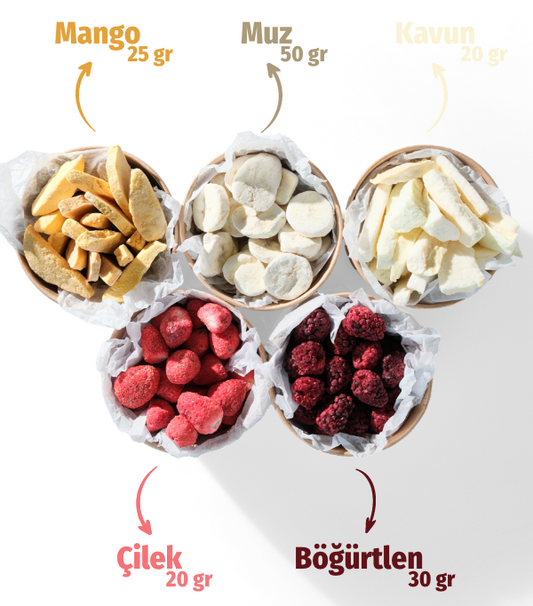 5'li Freeze Dried Meyve Tadım Paketi